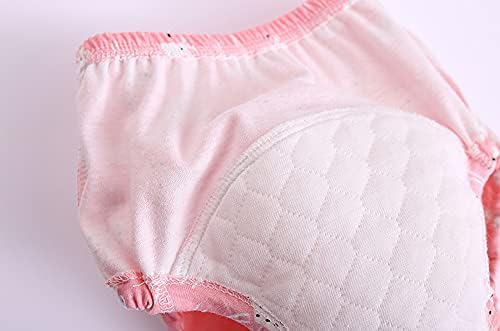 The complete assortment of six different printed designs in the SUOBUDE girl training underwear pack.