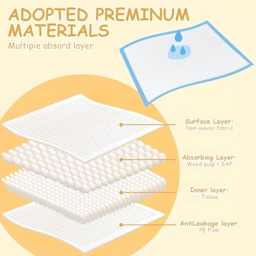 Xigga 25 pieces changing pad stack showing blue design