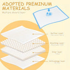 Xigga 25 pieces changing pad stack showing blue design