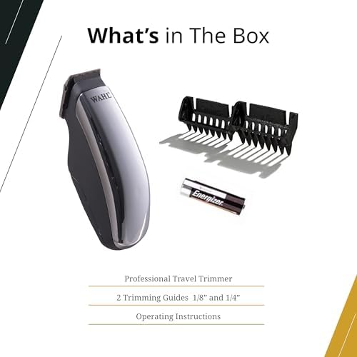 Wahl Professional ergonomic half pint trimmer close up on precision steel blades