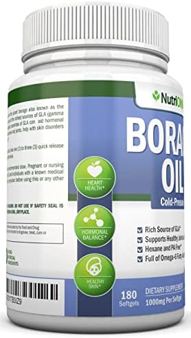 Hexane free and PA free NutriONN borage oil softgels for skin health and joint mobility