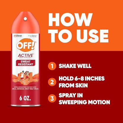 OFF Active premium mosquito repellent multi pack illustrating continuous aerosol spray design