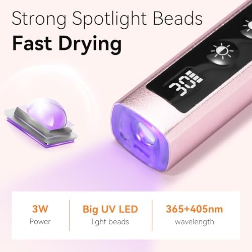 Makartt nail curing lamp compact size in hand