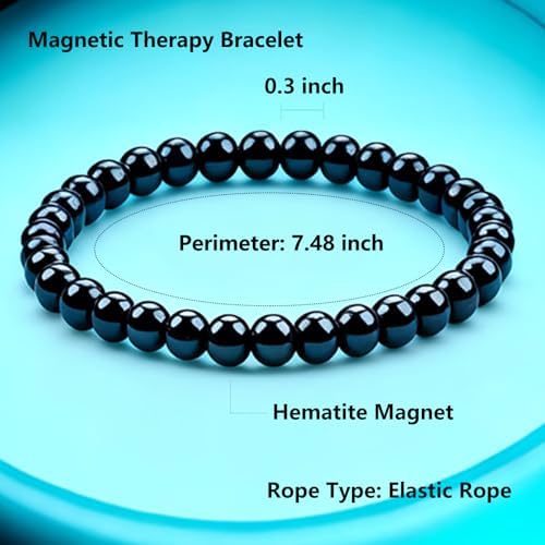 Close up of Dr Kao hematite magnetic beads for carpal tunnel