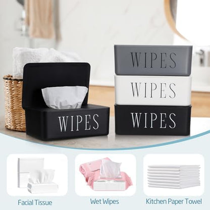 Singhoow bathroom wipe storage box placed on a modern vanity