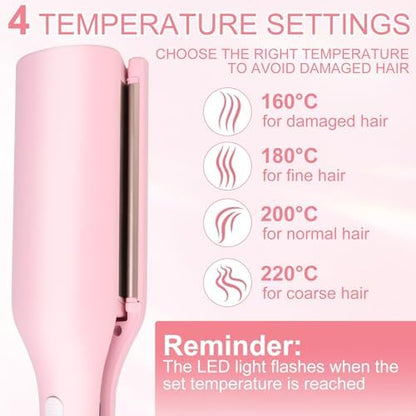 Aimery professional hair waver packaging box with negative ionic technology details.