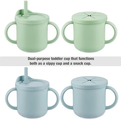 PandaEar silicone training cup for baby self-feeding
