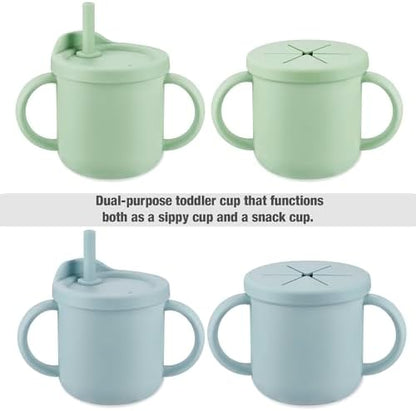 PandaEar silicone training cup for baby self-feeding