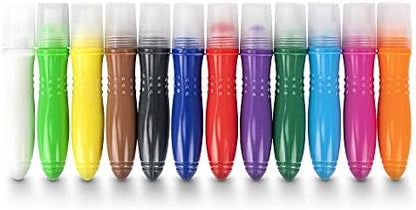 Playkidiz squeezable tempera tubes showing classic color assortment