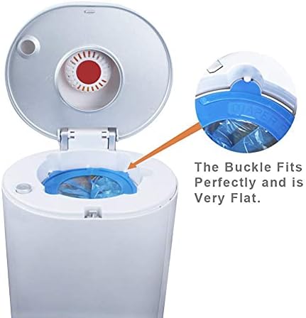High capacity diaper pail refill roll side profile