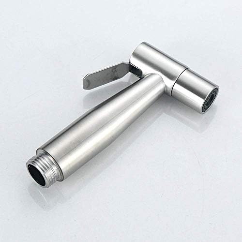 Complete bidet sprayer kit displayed with all included accessories.