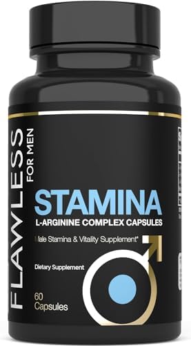 Flawless For Men Stamina supplement facts label close up