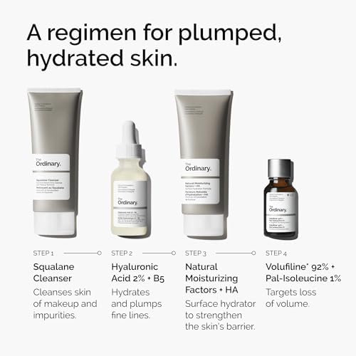 The Ordinary face serum supporting skin elasticity and lifted look