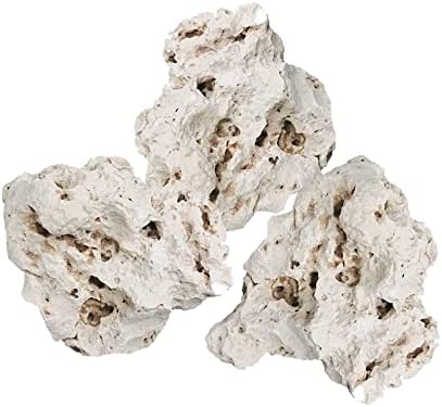 Hamiledyi white coral ornament arranged for aquascaping in a fish tank.
