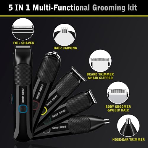 Fadeking waterproof electric hair clipper with LED display
