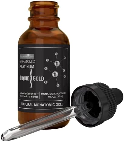 3 Leaf Naturals monatomic platinum and gold liquid supplement packaging