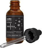 3 Leaf Naturals monatomic platinum and gold liquid supplement packaging