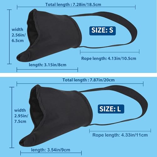 FOYOLO bunion guard socks size chart outlining precise foot length measurements.