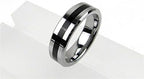Sleek stainless steel psychokinetic illusion rings displayed side by side.