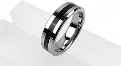 Sleek stainless steel psychokinetic illusion rings displayed side by side.