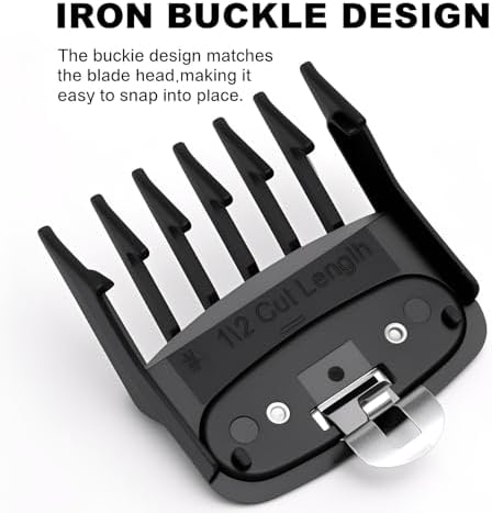 Oreutkd premium guide combs showing the precise one sixteenth inch ballpoint tip design for hair fading.