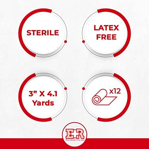 Sterile first aid conforming gauze roll for dressing changes and joint injuries