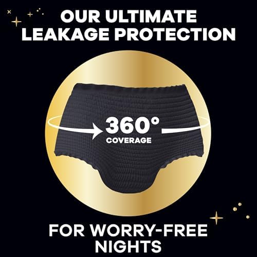 Side angle of the authentic USA imported Always ZZZ leakproof period panties packaging
