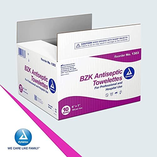 Individually wrapped benzalkonium chloride wipes for sting-free skin cleansing.
