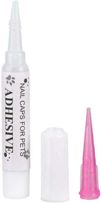 Victhy pet adhesive glue tubes arranged inside plastic storage box