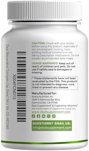 Deal Supplement Resveratrol Complex lifestyle and bottle display
