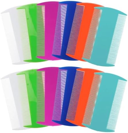 PKRFCJ double sided fine tooth lice comb 12 piece pack front view