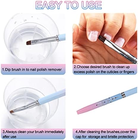 Two piece Inenk nail art brush kit in protective packaging