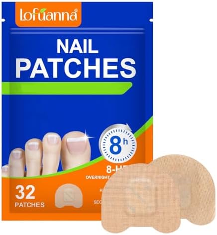 Close-up of the 32 pieces of beige hydrogel patches showing the breathable non-woven fabric material.