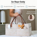 Lily Miles nursery storage basket with interior compartments