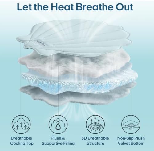 Vagascape washable cooling mat non slip rubber backing detail view