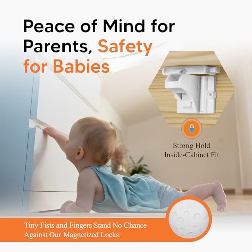 Trezuma child proof lock installation inside cabinet drawer
