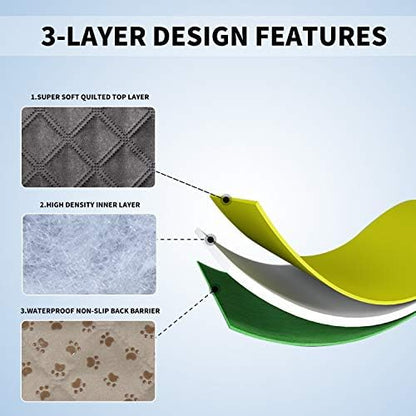 Easy-Going gray dog blanket protecting fabric sofa from pet fur