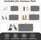HotLive No Stains Pet Placemat being rinsed under water