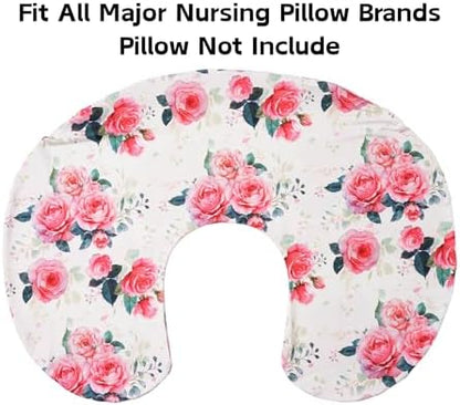 Side profile of wirein nursing pillow slipcover