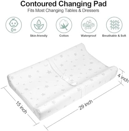 Beianpp mini diaper changing pad with contoured foam design
