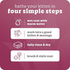 Espree premium pet care brand kitten two in one cleanser showing the official logo and bottle cap.