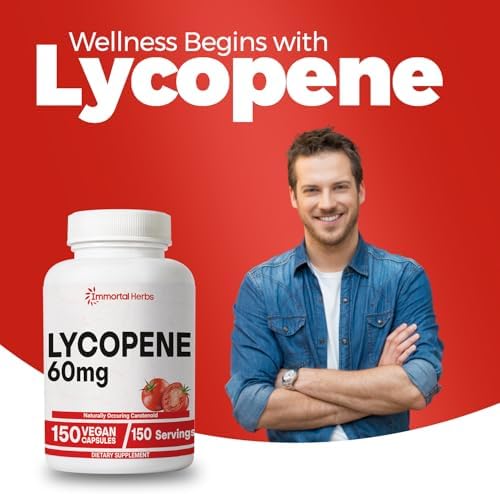 Immortal Herbs Lycopene 150 capsule container lifestyle presentation