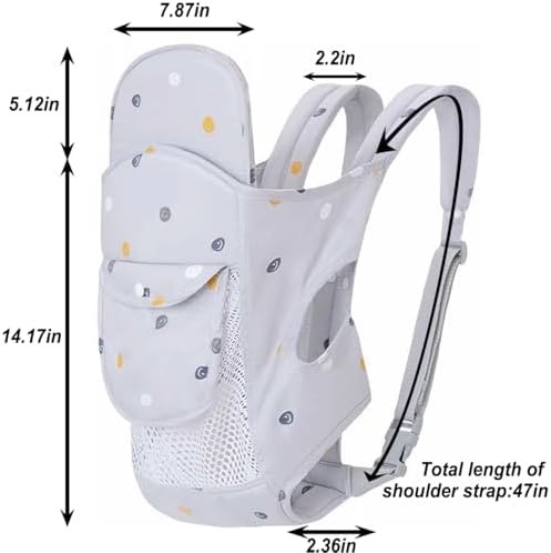 Close up of breathable mesh fabric on Povenk infant carrier