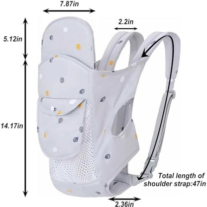 Close up of breathable mesh fabric on Povenk infant carrier