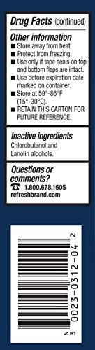 USA sourced Refresh Lacri-Lube sterile ointment tubes on a clean background highlighting the brand logo.