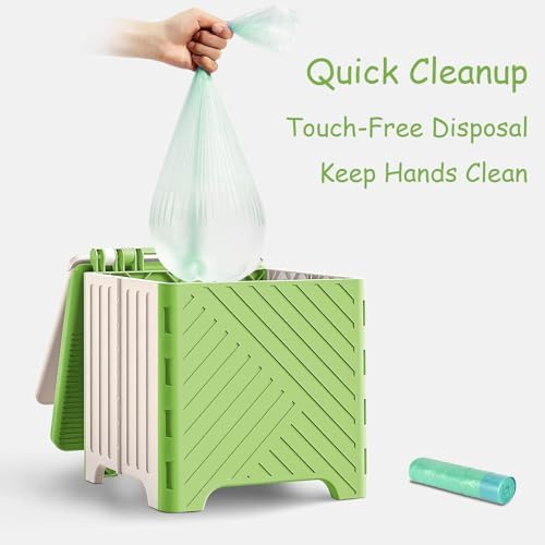 Rhastex portable toilet seat with cleaning bags