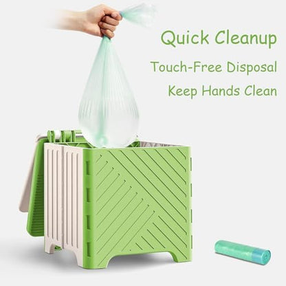 Rhastex portable toilet seat with cleaning bags
