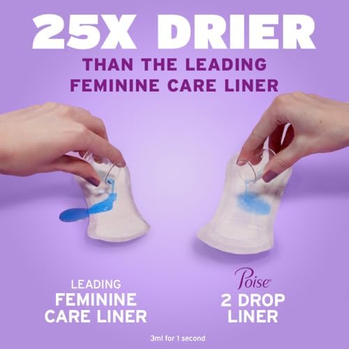 Authentic USA imported Poise Daily Liners for women's bladder health.