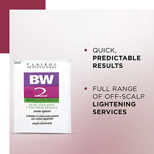 Clairol Professional BW2 cream consistency mixing indicator on packaging label