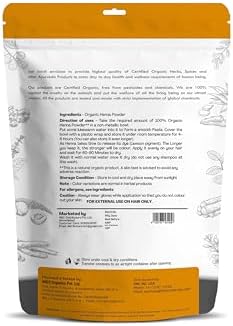 Triple-sifted super fine organic henna powder for smooth hair paste preparation